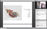 سخنرانی سرکار خانم فریور در مورد بررسی پروژه های پایانی در حوزۀ جواهر سازی
